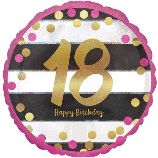 Balon foliowy, 18 Urodziny - Milestone, 17" Amscan