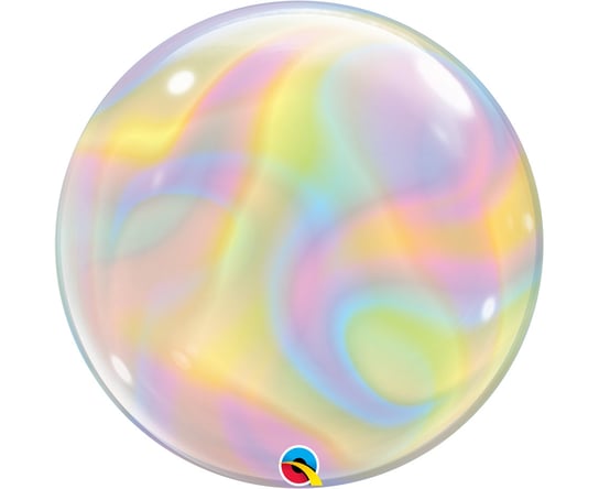 Balon Foliowy 22 Cale Ql Bubble Iridescent Swirls Qualatex