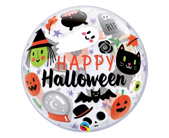 Balon foliowy 22" QL Bubble Poj. "Everything Halloween" Amscan