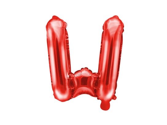 Balon Foliowy 35 Cm Litera "W" Czerwony PartyDeco