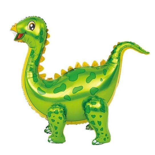 Balon Foliowy 3D Stegozaur Zielony 58Cm X 92Cm Dinozaur Dino Party PartyPal
