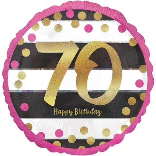 Balon foliowy, 70 Urodziny - Milestone, 17" Amscan