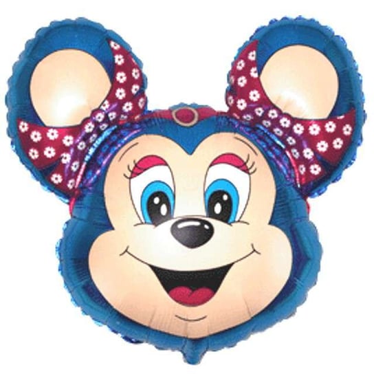 Balon foliowy, Babsy Mouse, 14", niebieski Flexmetal