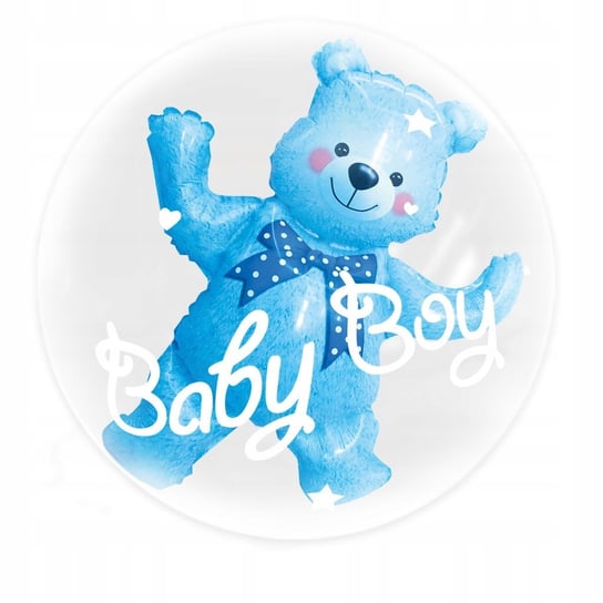 Balon foliowy - Baby Boy Miś Baby Shower PartyPal