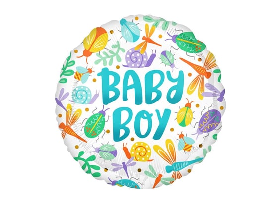 Balon foliowy Baby Boy Owady - 45 cm - 1 szt. Amscan