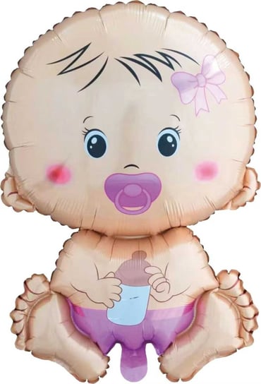 Balon Foliowy - Baby Girl - Baby Shower - 75 x 49 cm Inna marka