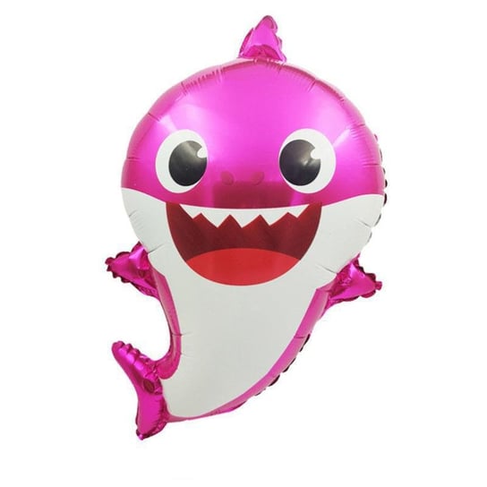 Balon foliowy Baby Shark, różowy, ok. 50 cm Party spot