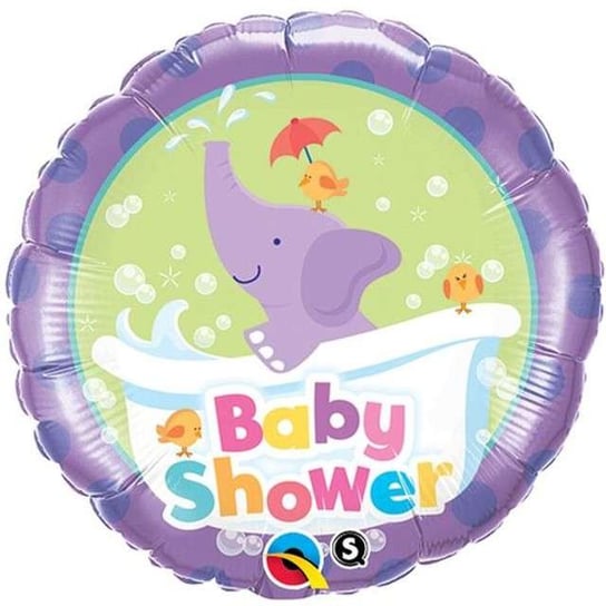 Balon foliowy, Baby Shower Słonik, 18" Qualatex
