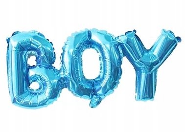 Balon Foliowy "BOY" na Baby Shower i Urodziny - Duży PartyPal