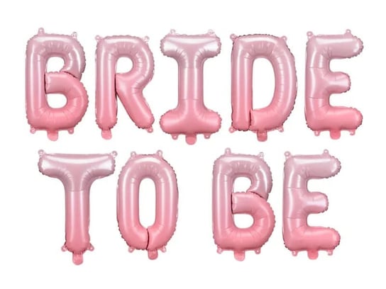 Balon foliowy Bride to Be, różowy ombre Party Deco
