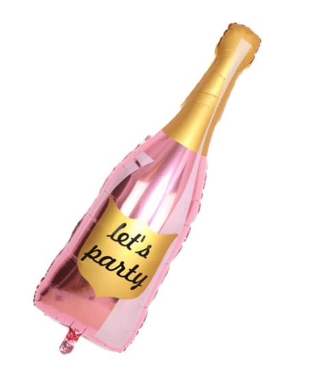 Balon foliowy butelka szampana Rose Gold Let's Party 106x39cm inna (Inny)