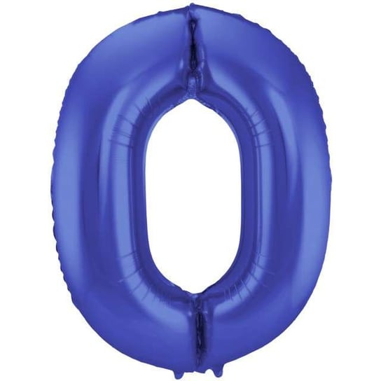 Balon foliowy, cyfra 0, 34", niebieski Folat