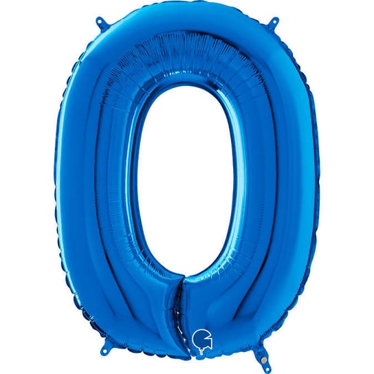 Balon Foliowy Cyfra 0 Niebieski, 66 cm Grabo GRABO