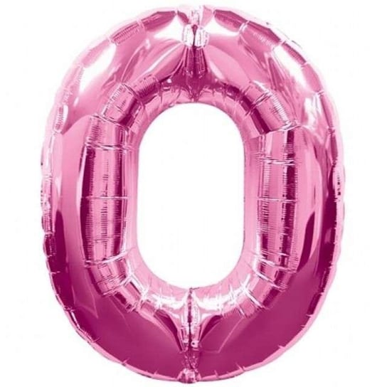 Balon foliowy, cyfra 0, różowy, 86 cm Amscan