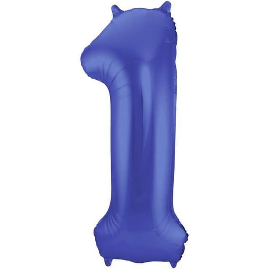 Balon foliowy, cyfra 1, 86 cm, niebieski Folat