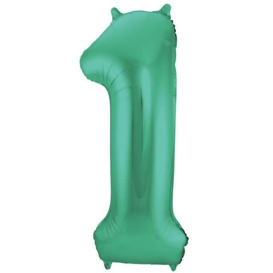 Balon foliowy, cyfra 1, 86 cm, zielony Folat