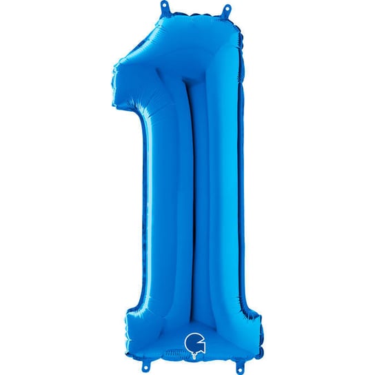 Balon Foliowy Cyfra 1 Niebieski, 66 cm Grabo GRABO