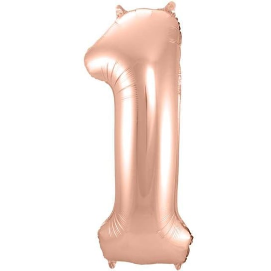 Balon foliowy, cyfra 1, różowy, 86 cm Folat
