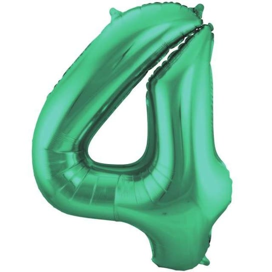 Balon foliowy, cyfra 4, 86 cm, zielony Folat