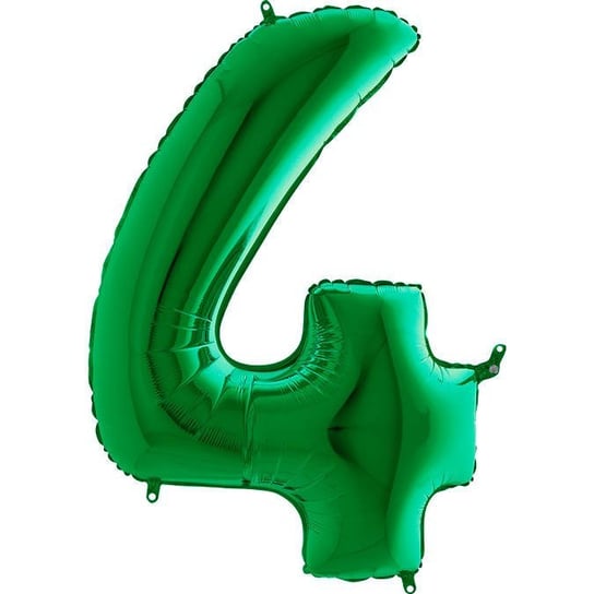 Balon foliowy Cyfra 4 Zielona - 102 cm Grabo GRABO