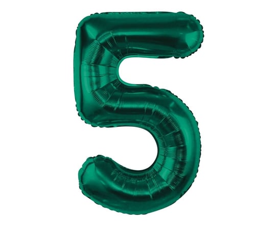 Balon Foliowy Cyfra 5 Butelkowy Zielony 85Cm Urodziny Las Leśne Przyjęcie Inna marka