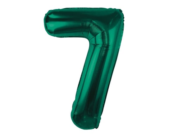 Balon Foliowy Cyfra 7 Butelkowy Zielony 85Cm Urodziny Las Leśne Przyjęcie Inna marka