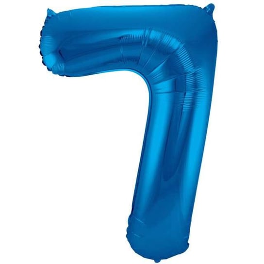 Balon foliowy, cyfra 7, niebieski, 86 cm Folat