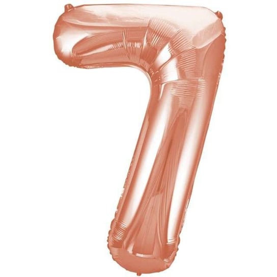 Balon foliowy, cyfra 7, różowy, 86 cm Unique
