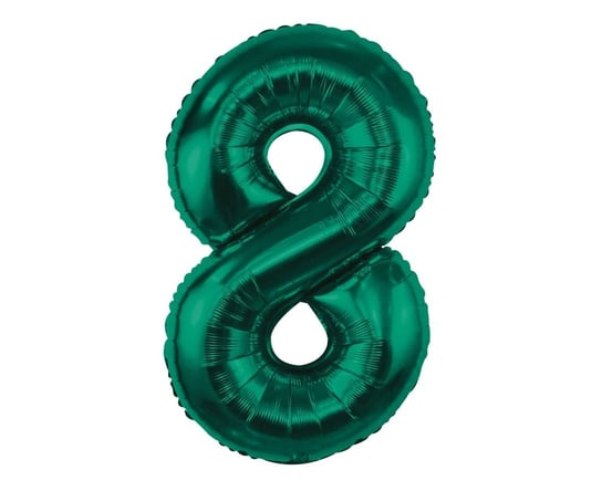 Balon Foliowy Cyfra 8 Butelkowy Zielony 85Cm Urodziny Las Leśne Przyjęcie Inna marka