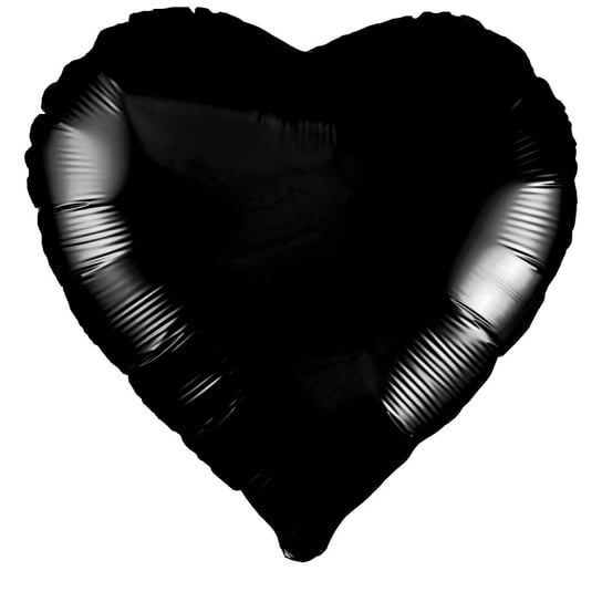 Balon Foliowy - Czarne Serce 46 cm Amscan