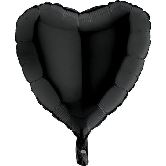 Balon Foliowy - Czarne Serce 46 cm, Grabo GRABO