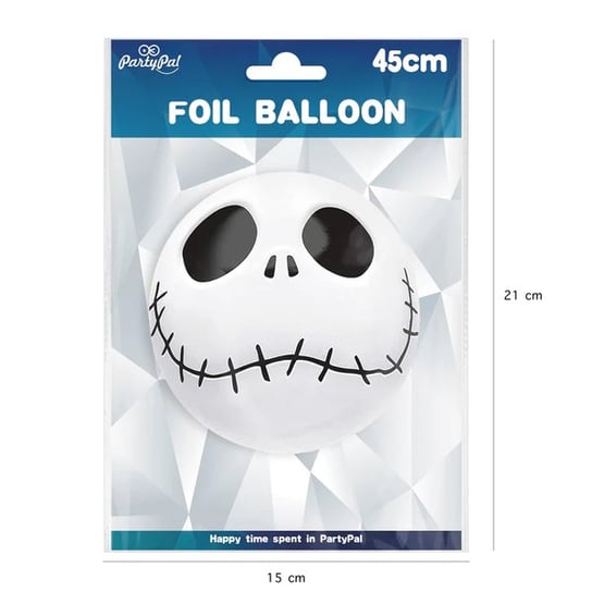 Balon Foliowy Czaszka Halloween 45 Cm PartyPal