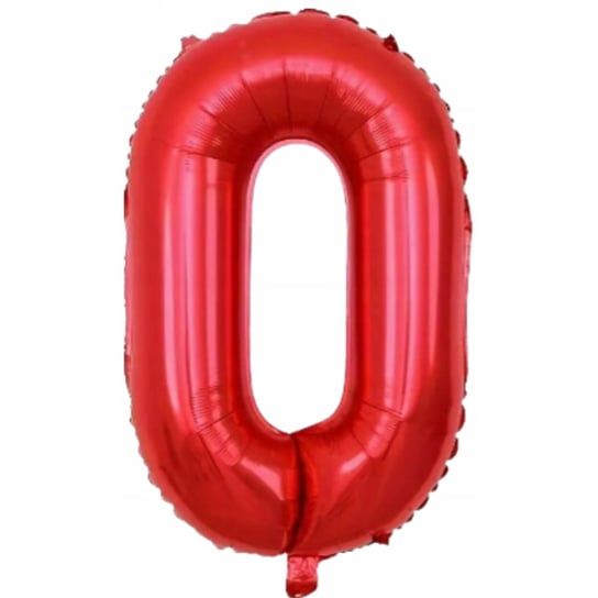 Balon Foliowy Czerwony Duża Cyfra 0 80 Cm Urodziny Inna marka