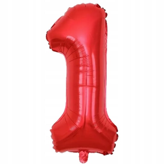 Balon Foliowy Czerwony Duża Cyfra 1 80 Cm Urodziny Inna marka