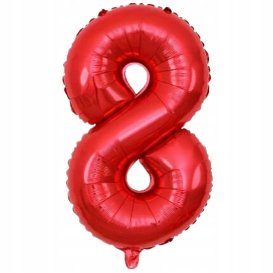 Balon Foliowy Czerwony Duża Cyfra 8 80 Cm Urodziny Inna marka