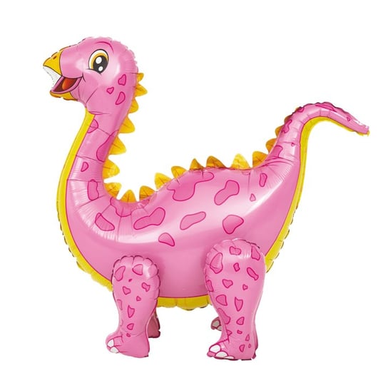 Balon foliowy dinozaur stegozaur różowy 3D 58x92cm PartyPal