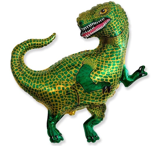 Balon foliowy, dinozaur - tyranozaur, 34", zielony Flexmetal Balloons