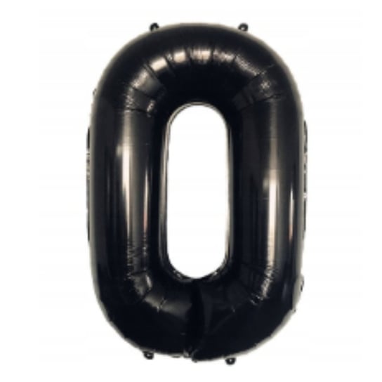 Balon Foliowy Duża Cyfra 0 Czarna 80 Cm Urodziny Inna marka