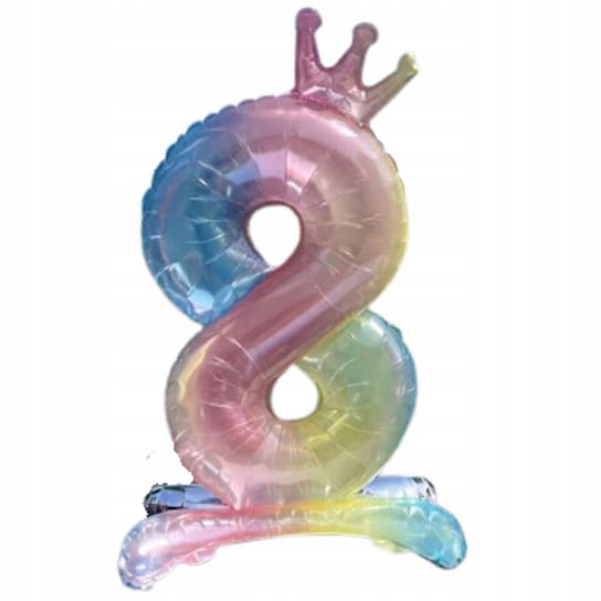 Balon Foliowy Duża Cyfra Stojąca 8 Kolorowa 80 Cm Urodziny Inna marka