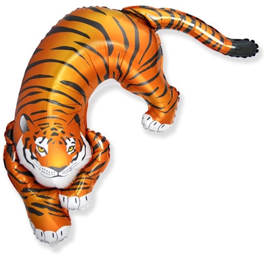 Balon foliowy Dziki Tygrys pomarańczowy na hel Flexmetal