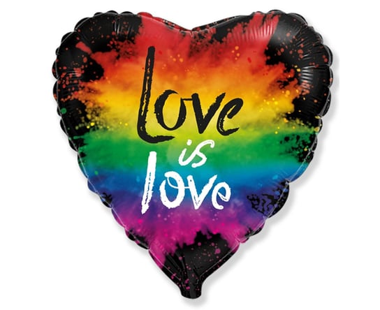 Balon foliowy FX - Love is love, 18" Flexmetal