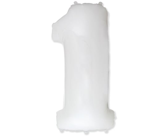 Balon Foliowy Fx - "Number 1" Biały, 85 Cm Flexmetal