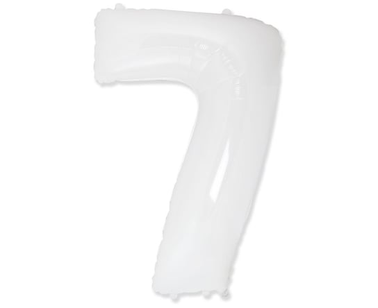 Balon Foliowy Fx - "Number 7" Biały, 85 Cm Flexmetal