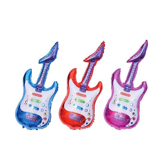 Balon foliowy gitara niebieska 87 cm PartyPal