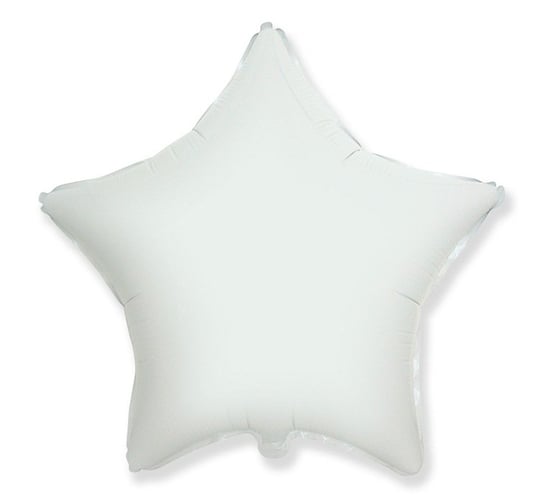 Balon foliowy, gwiazda, 18", biały Flexmetal
