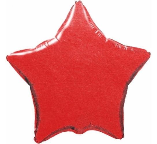 Balon foliowy, gwiazda, 18", czerwony Flexmetal