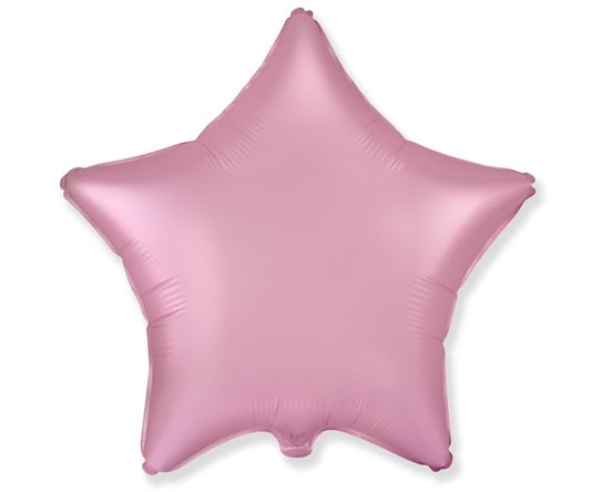 Balon foliowy, gwiazda, 18", jasnoróżowy Flexmetal