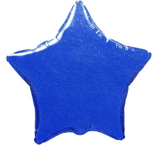 Balon foliowy, gwiazda, 18", niebieski Flexmetal