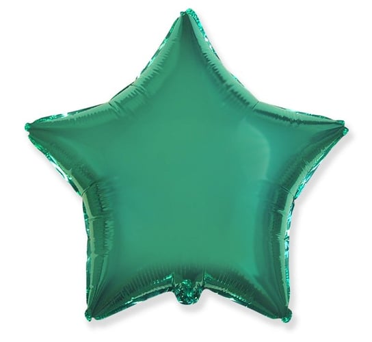Balon foliowy, gwiazda, 18", turkusowy Flexmetal
