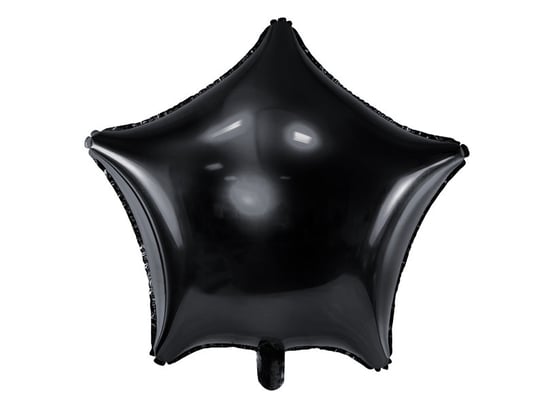 Balon foliowy, gwiazda, 19", czarny PartyDeco